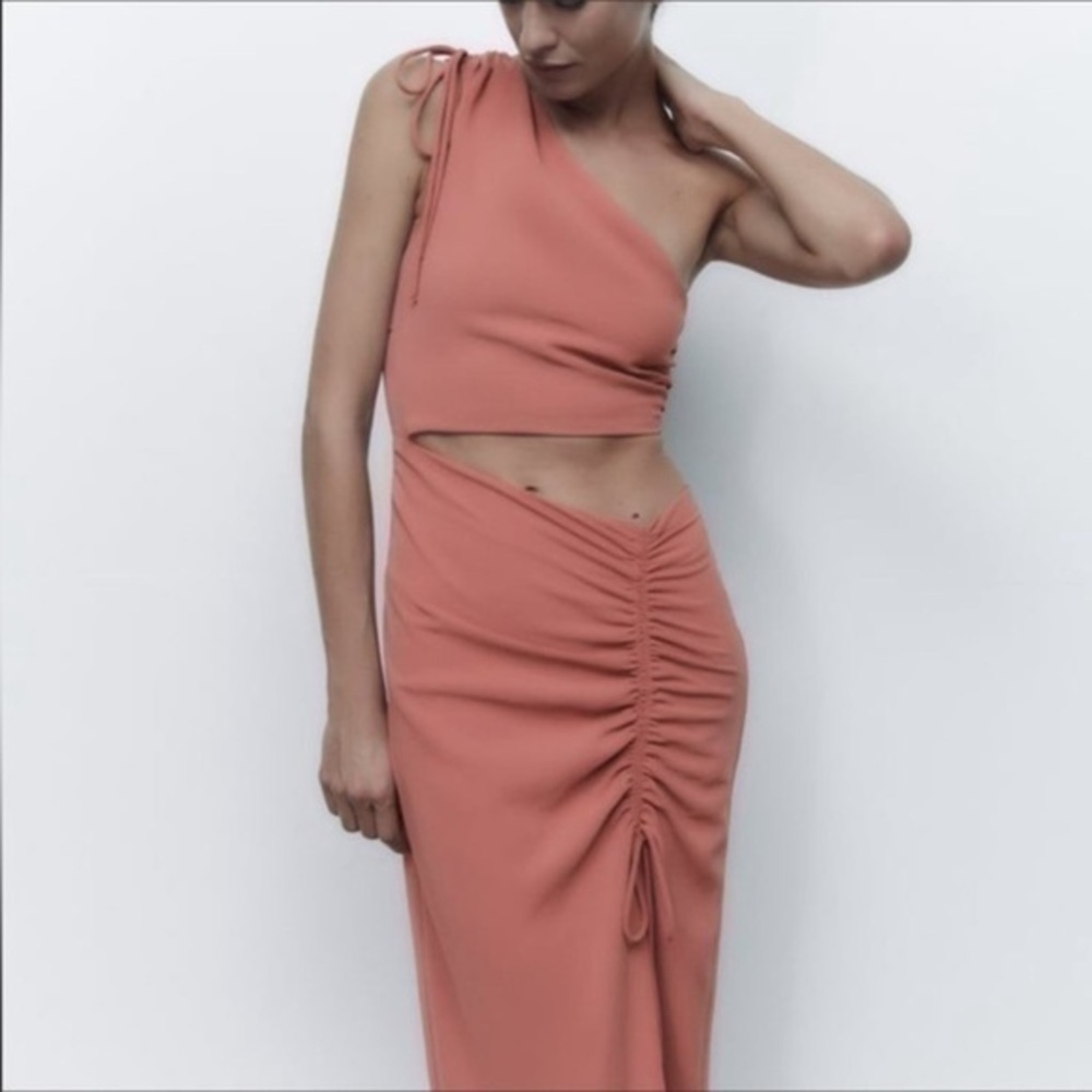 ZARA DRAPED ASYMMETRIC DRESS 9878 823